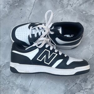 Worn once!!! New Balance Black and White Athletic Shoes
